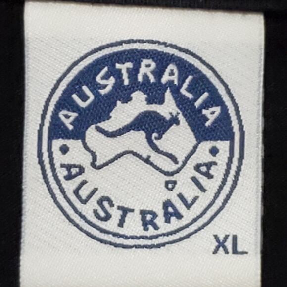 Australia Black Cotton T Shirt Short Sleeve XL - Picture 4 of 6